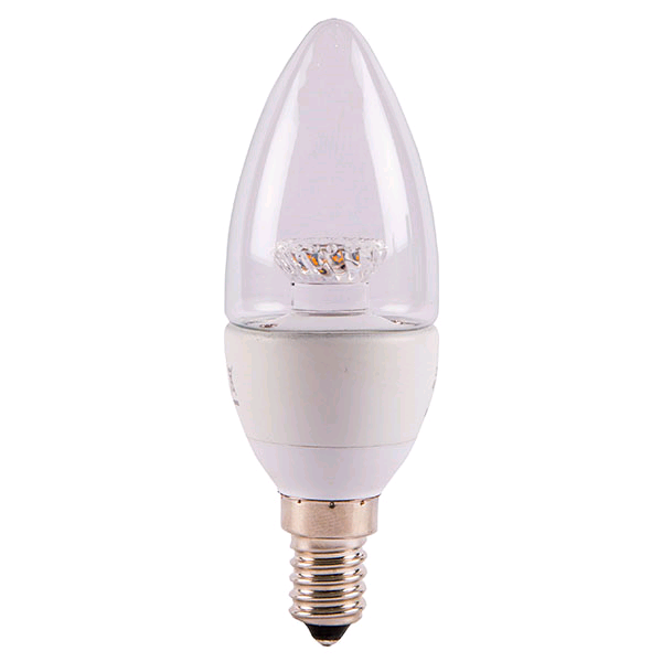 Bell 2.1w SES LED Clear Candle Warm White 