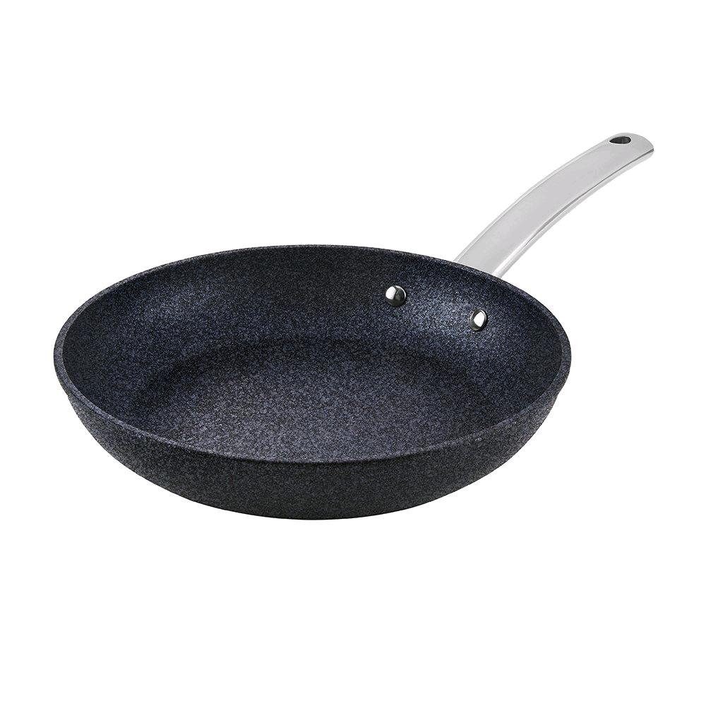 Tower Frying Pan Trustone, Aluminium with Easy Clean Non-Stick Inner Coating, Violet Black, 24 cm