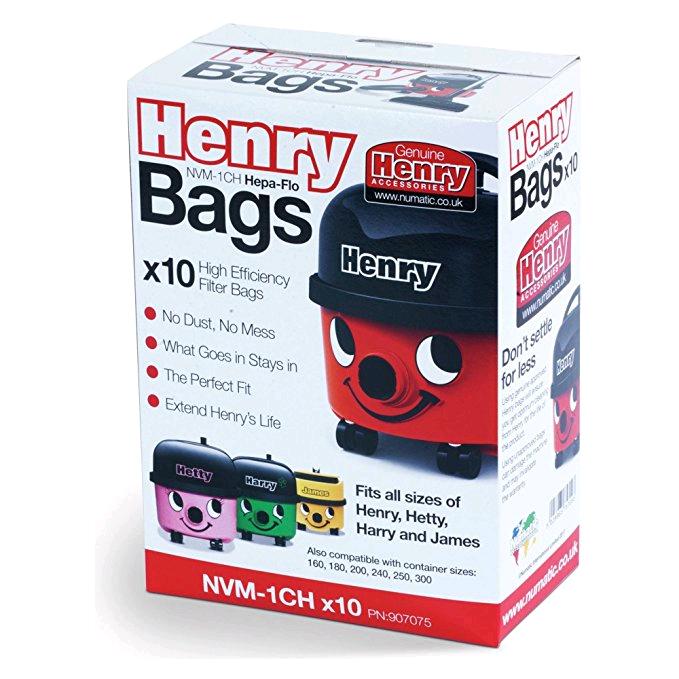 Numatic Henry Genuine Filter Cleaner Bags 10 in box