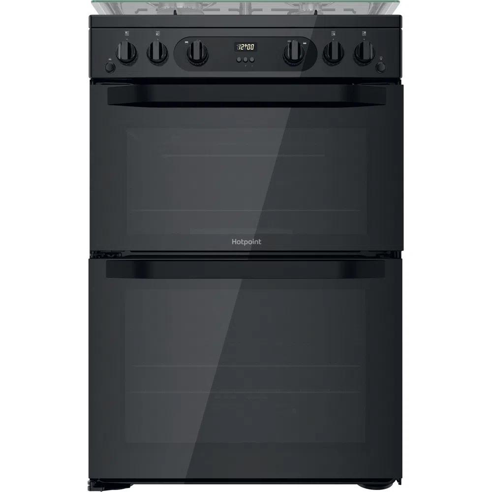 Hotpoint HDM67G0CCB/UK Gas  Double Cooker(LPG Convertible Kit Included)  - Black