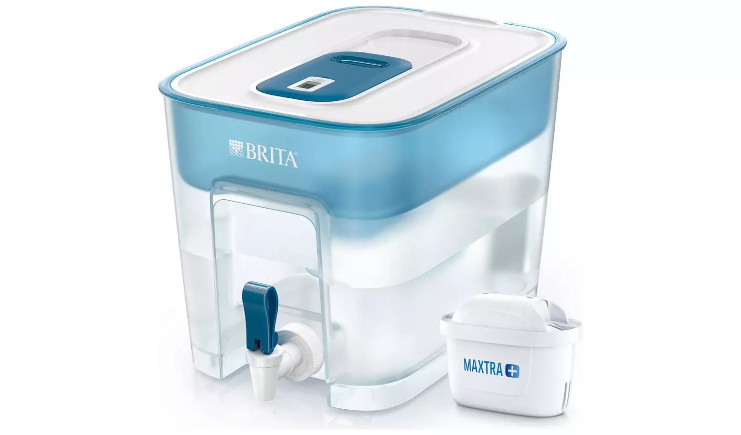 Brita 1027666 Fill & Enjoy Flow suits families and small offices, with an extra large capacity of 8.2 litres of water