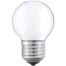 Lamp Round 45mm ES 60w Opal Golf 