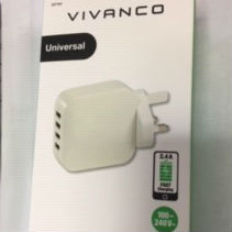 Vivanco 38799 USB Plug-In Charger 4 Way