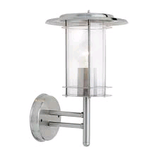 Saxby York Wall Light Stainless Steel 60w IP44 