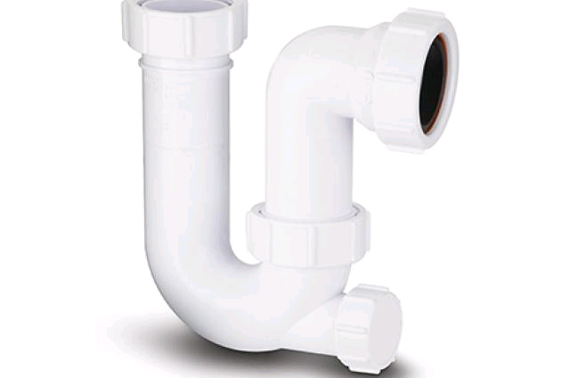 Polypipe Tubular Swivel P Trap c/w Cleaning Eye 40mm (75mm Seal) 