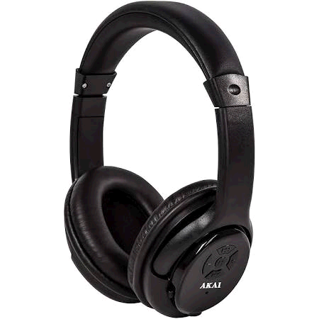 Akai All in One Headphones Black Bluetooth Wireless 