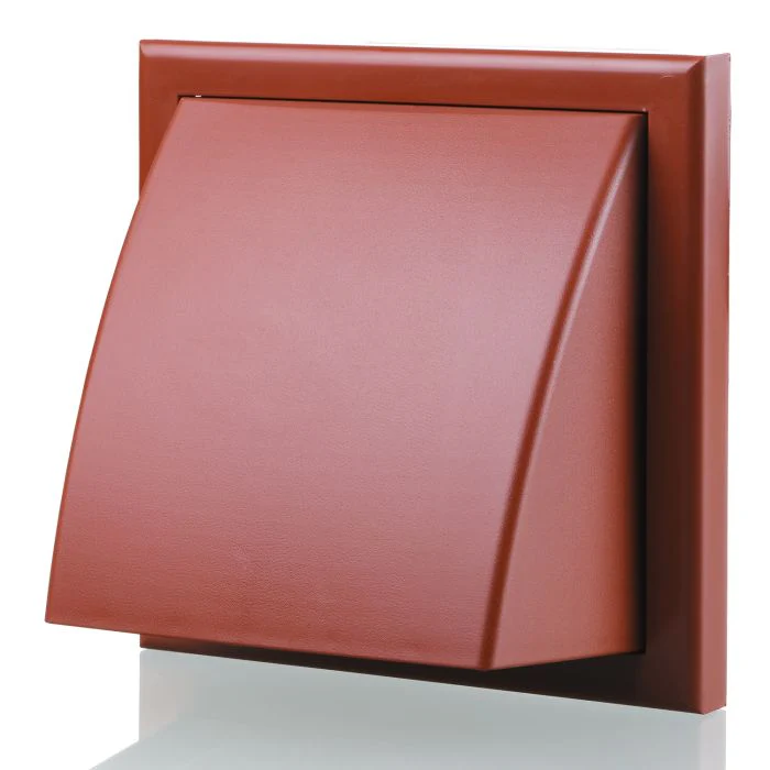 Blauberg Plastic Cowled Wall Grille in Terracotta