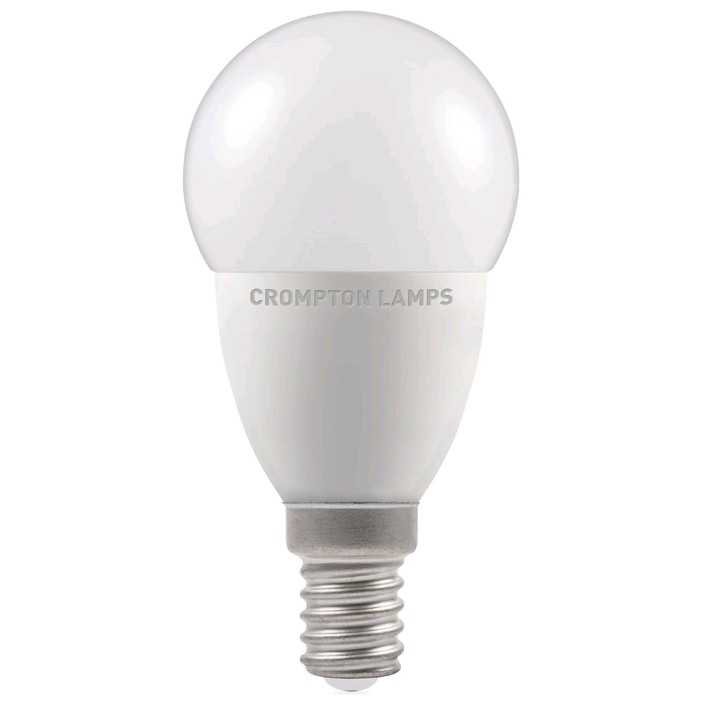 Crompton 5.5W LED SES Opal Golf Ball Lamp Warm White  Dimmable 
