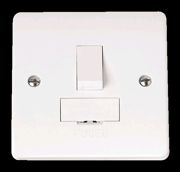 Click 13A Switched Fused Spur Without Flex Outlet 