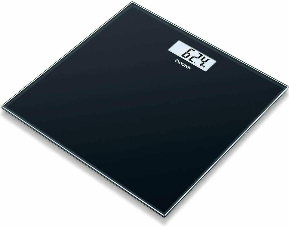 Beurer 180Kg Slim Black Glass Bathroom Scales