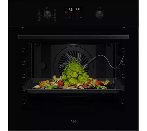 AEG OS6AB50AK 59.4cm Built In Electric Single Oven Series 6000 - Black