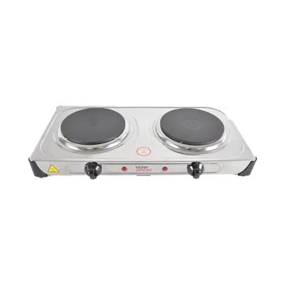 Lloytron Kitchen Perfected LY4203 Double Hotplate 2000W Stainless Steel (E4203SS)