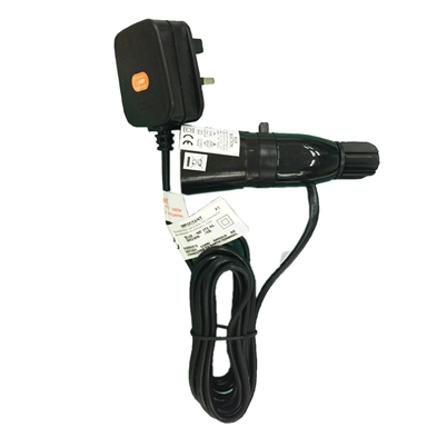 Lyvia Switched Bottle Lamp Adaptor c/w Black Flex & Plug 