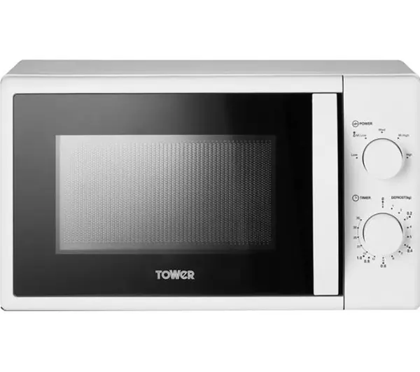 Tower T24042WHT 20L 800W Manual Microwave - White