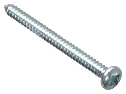 Forgefix 2" x 8 Self Tapping Screw (Pack of 12) Zinc Plated 