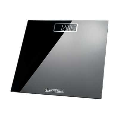Black and Decker BD1219 Glass Electronic Bathroom Scales Black