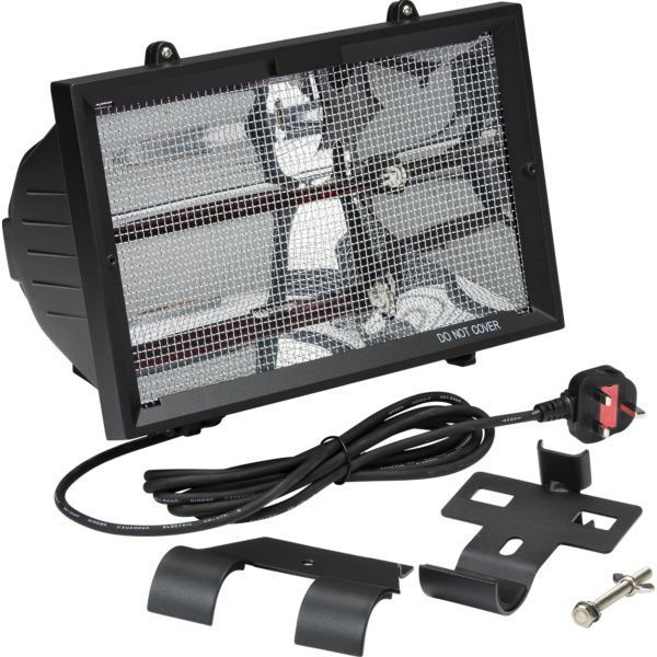 Knightsbridge 1.3kw Short Wave Infrared Heater c/w Bracket