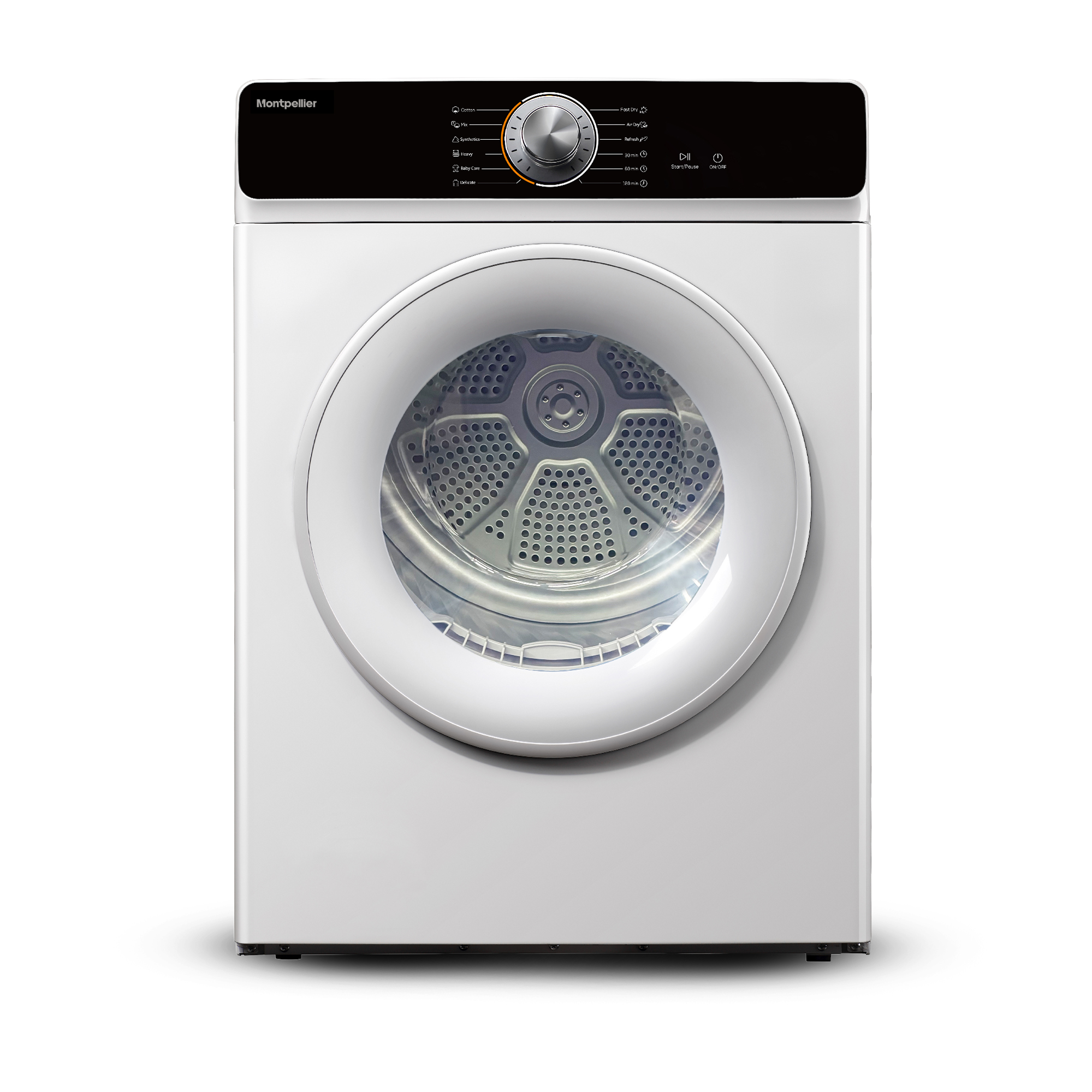 Montpellier MDAVSD10W Freestanding 10kg Vented Sensor Tumble Dryer H845 x W595 x D630mm