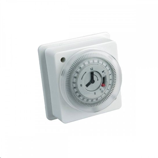 Niglon Mechainical Immersion Time Clock Compact 24 hr 15min 16(60)A 240v Single Back Box Mounting