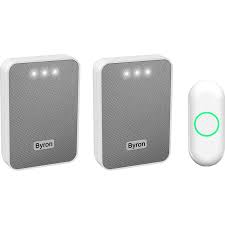 Byron Plug-In/Portable Wire Free Door Chime & Light 