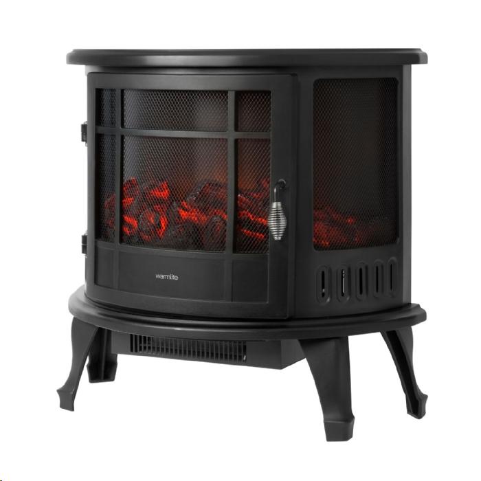 Warmlite 1800W Log Effect Curved Stove Fire 