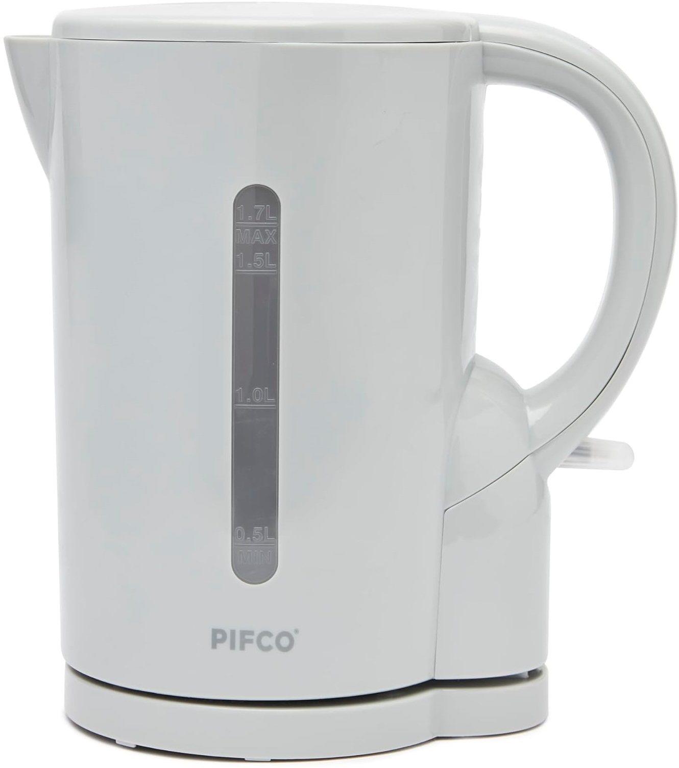 Pifco Essentials 1.7 litre 2200W Jug Kettle Light Grey