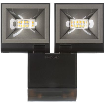 Timeguard 2 x 10W LED Slimline PIR Floodlight Black 