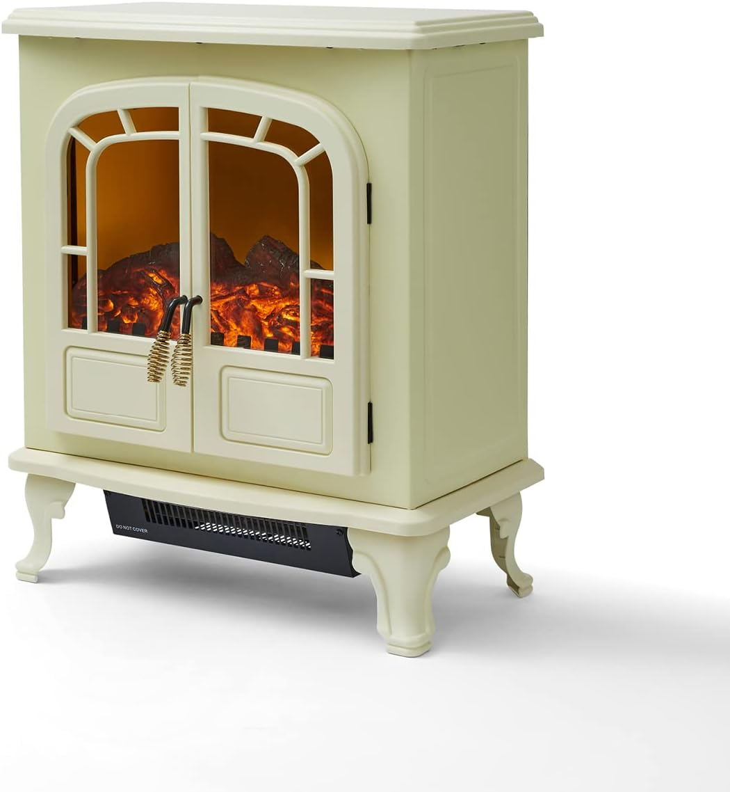 Warmlite Wingham Electric Fireplace 2kW Heater Cream