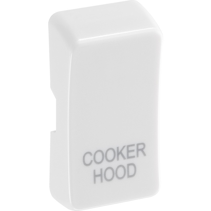 BG Grid Rocker Switch COOKER HOOD White 