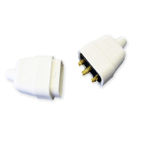 Lyvia 3Pin White In-Line Connector 