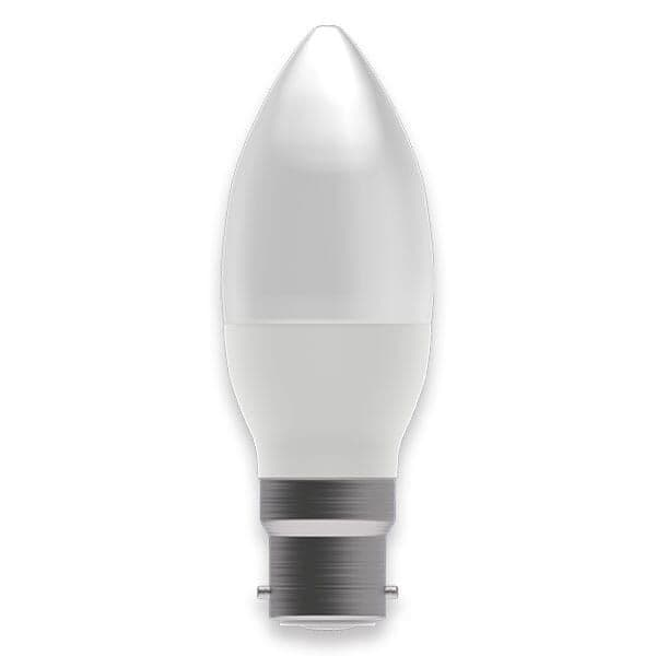 Bell 3.9w BC LED 2700K Opal Candle Lamp Warm White 