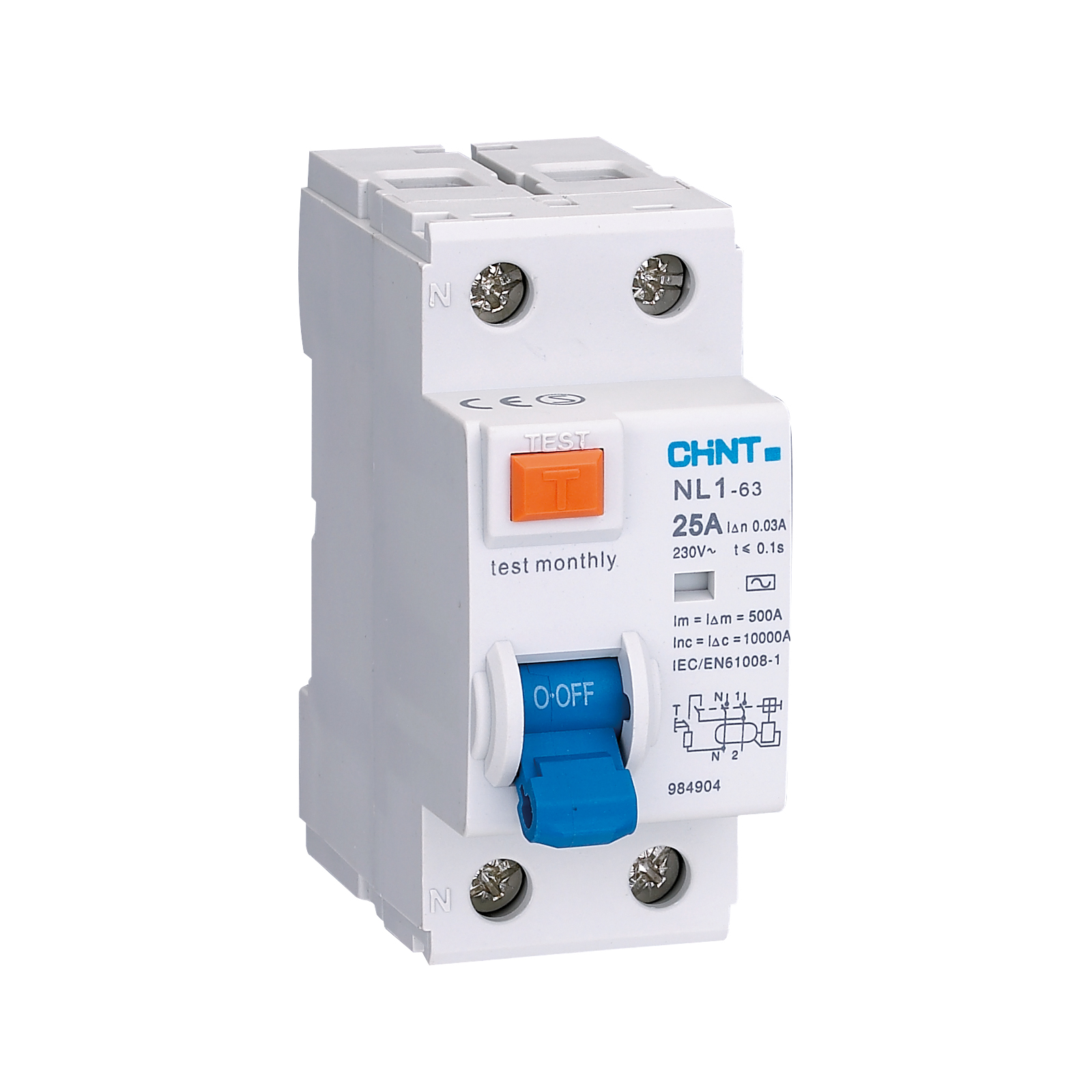 Chint 2Pole RCD 25a 30mA Type A