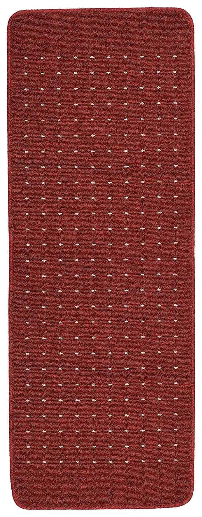 Dandy Stanford Area Rug 180 x 67cm RED CREAM Washable Mats 