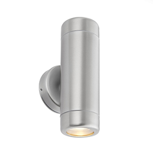 Saxby Odyssey Twin Wall Light Brushed Stainless IP65 35w 