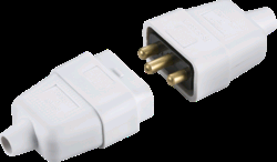 Knightsbridge 10A 3 Pin Cable Connection White 