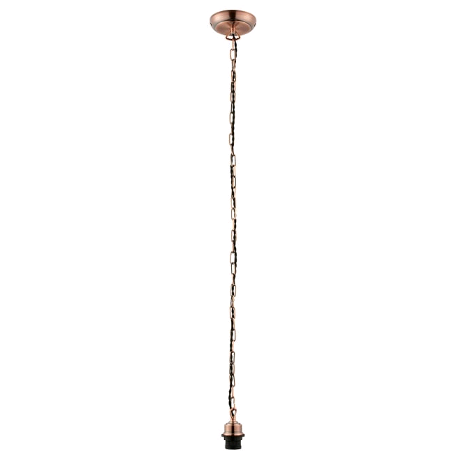 Endon Cable Chain Set Antique Copper E27 Lamp Holder 