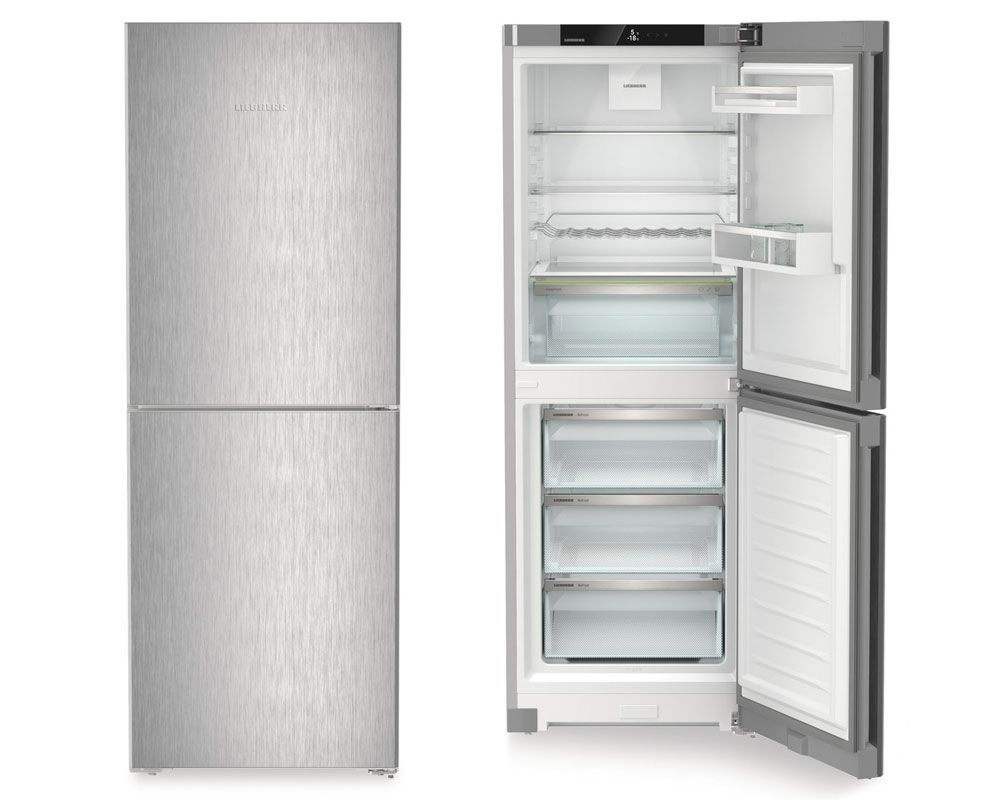 Liebherr CNSFC5023 No Frost Fridge Freezer, 50/50, Silver, C Rated