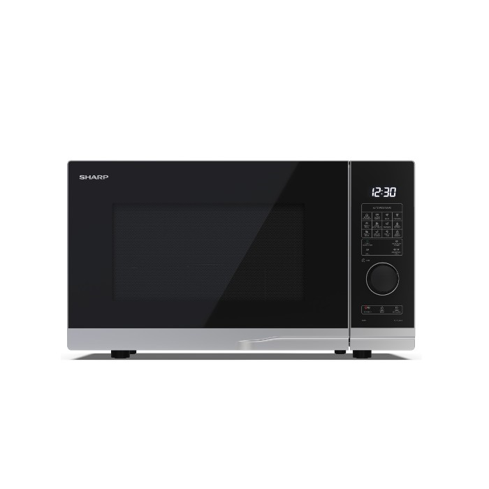 Sharp YC-PG254AU-S 25 Litres Grill Microwave Oven - Silver/Black 900W