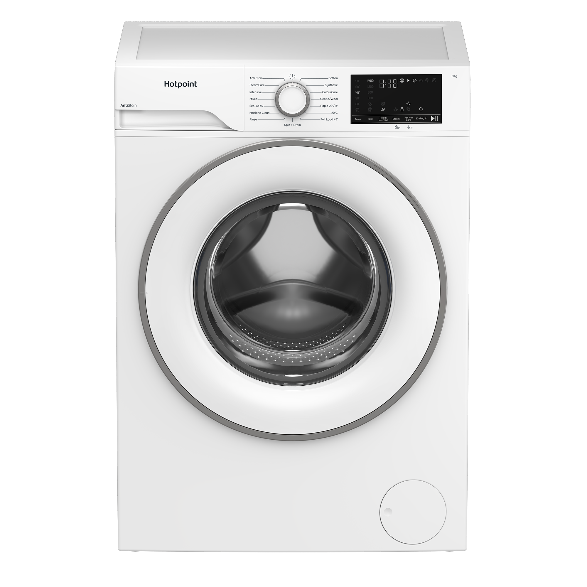 Hotpoint HEV841WUK 8kg 1400 Spin Washing Machine - White