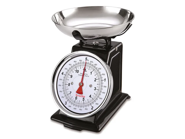Terraillon Traditional Kitchen Scales in Black (Tradition 500)