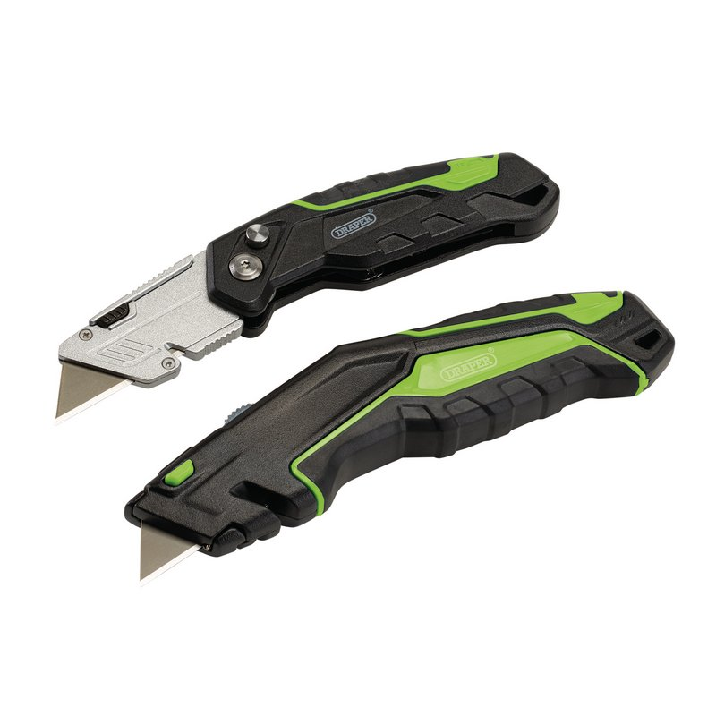 Draper Retractable and Folding Trimming Knife Set 