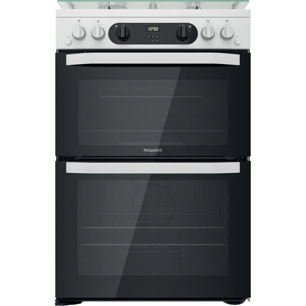 Hotpoint HDM67V9CMW/UK Double Oven & Ceramic Hob Electric Cooker 60cm - White