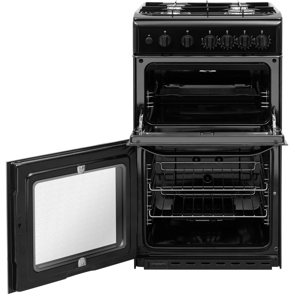 Hotpoint HD5G00KCB/UK Gas  Twin Cavity Cooker 50cm (LPG Convertible Kit Included)  - Black