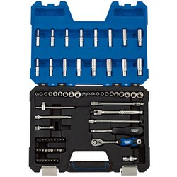 Draper Expert MM/AF Combined Socket Set, 1/4" Sq. Dr. (75 Piece)