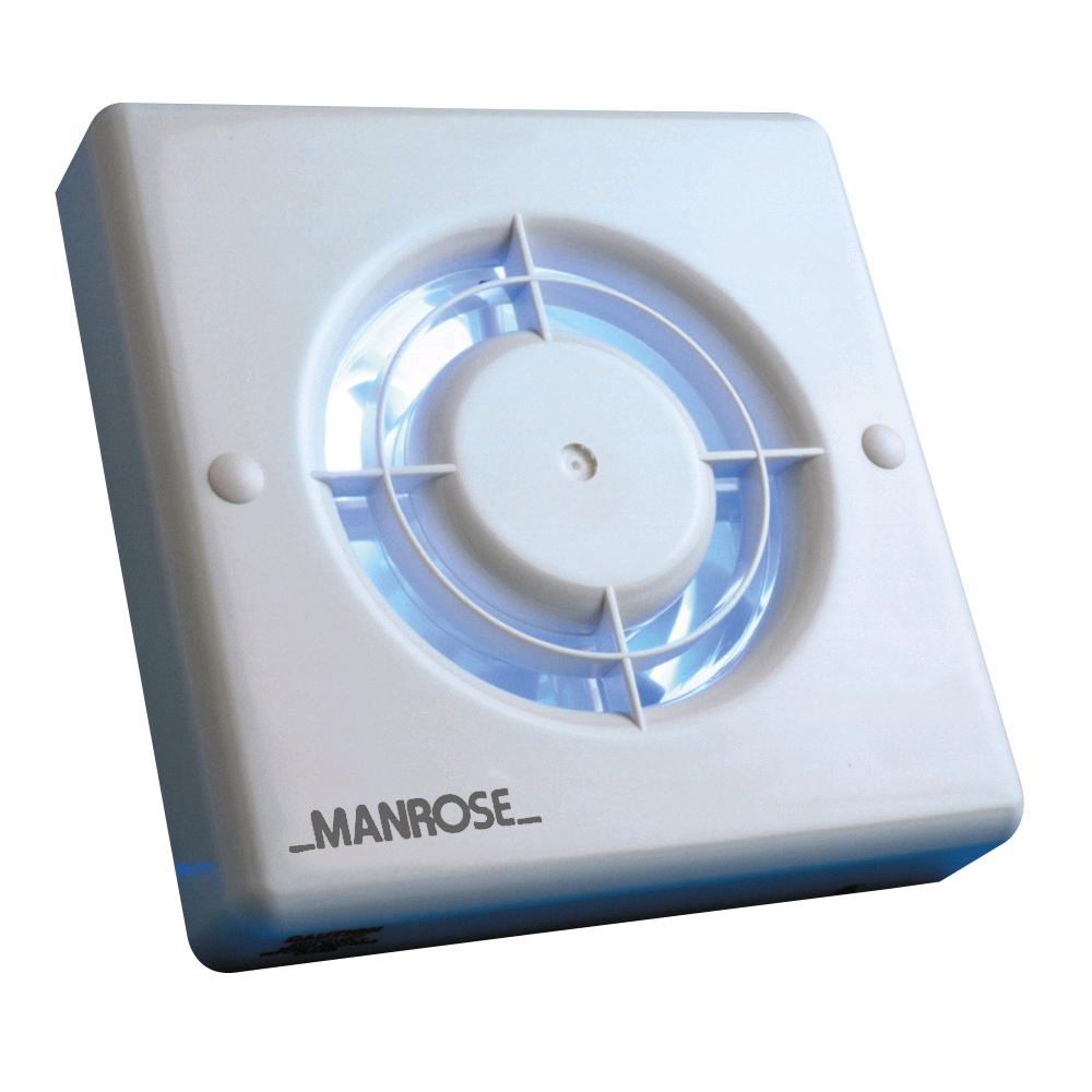 Manrose 5" 120mm Standard Automatic Wall Fan 