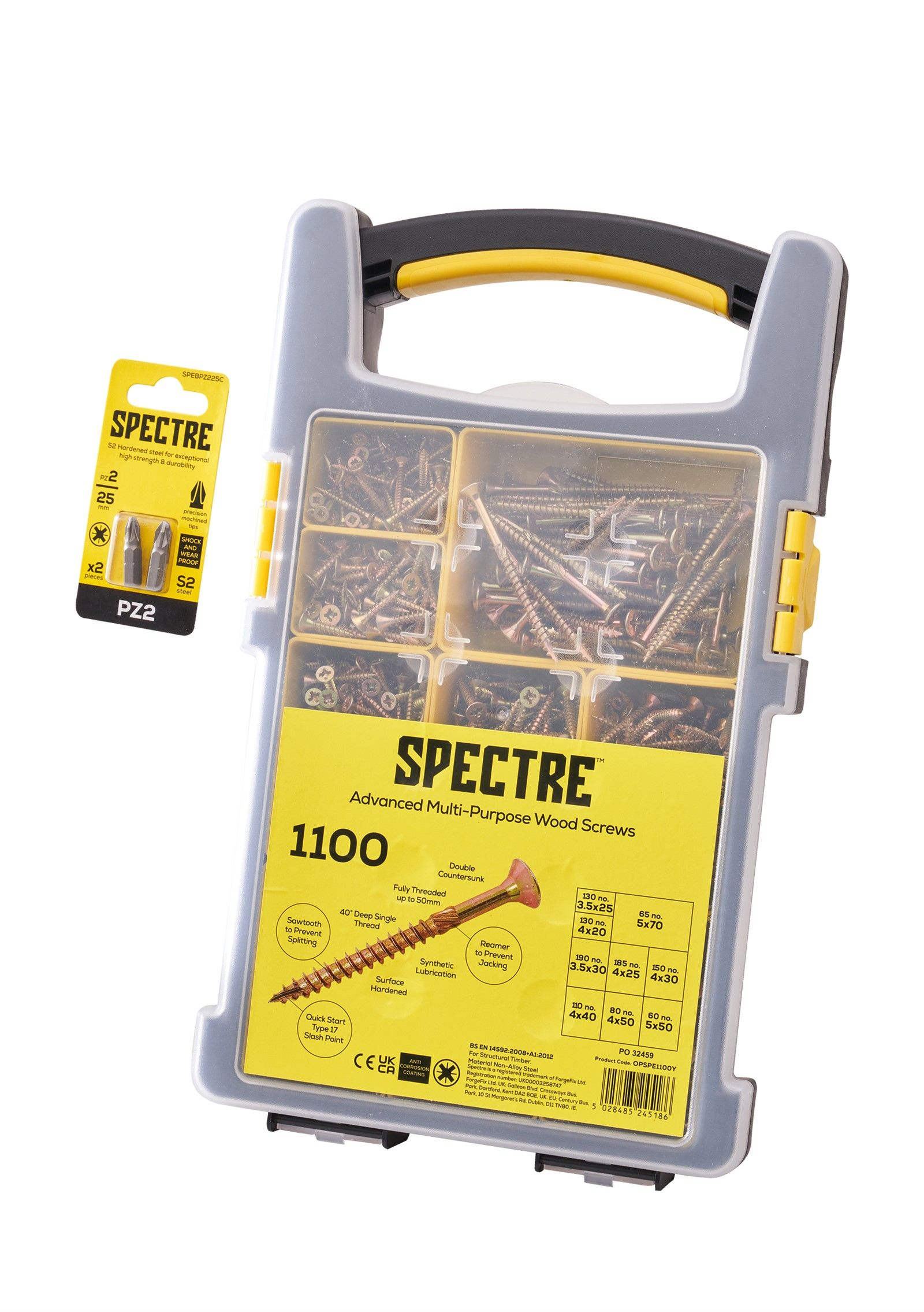 Forgefix 1100 Piece Spectre Advanced Screw Kit