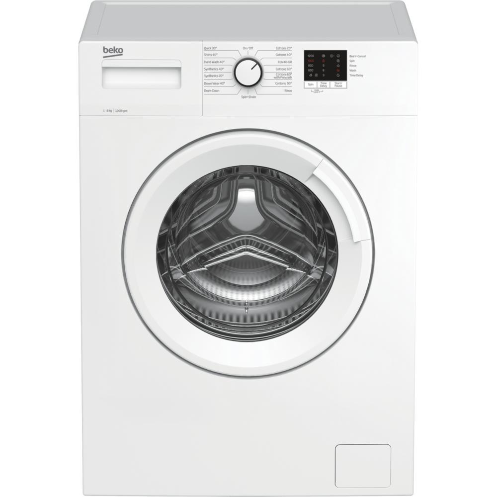 Beko WTK82041W Washing Machine 8kg 1200 Spin C Rated