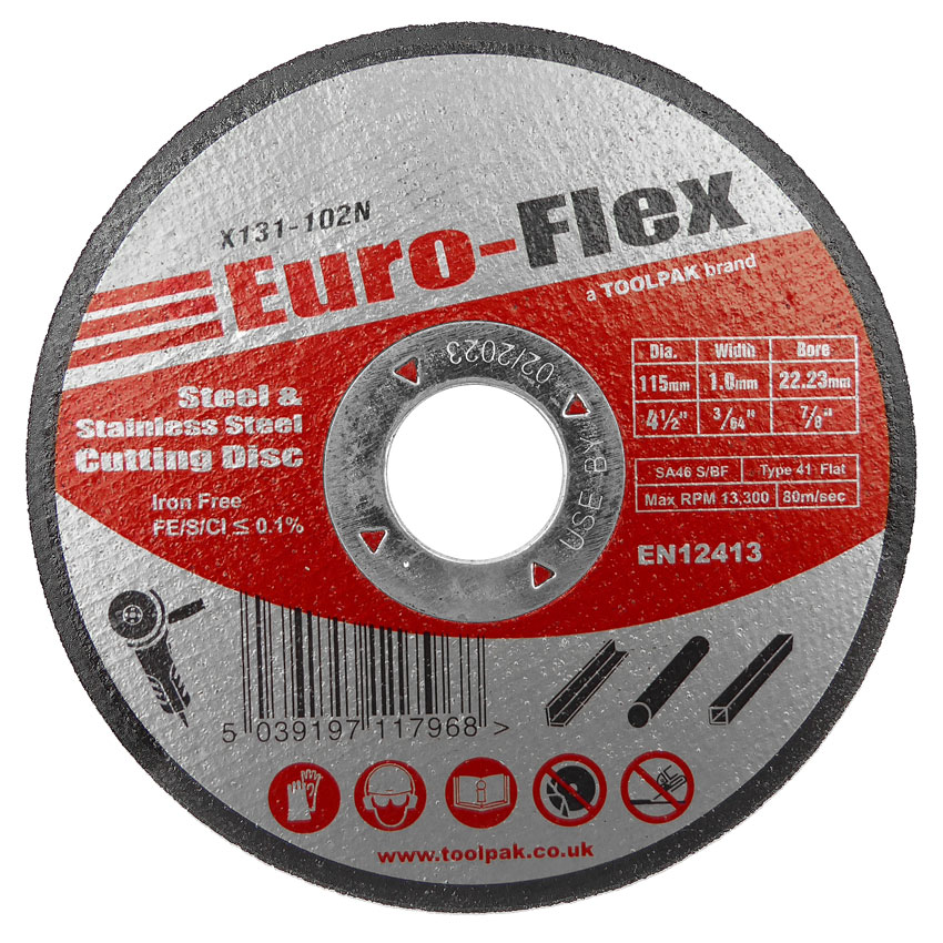 115mm x 1.0mm x 22.23mm Metal Thin Slitting Disc (Sold Each)		