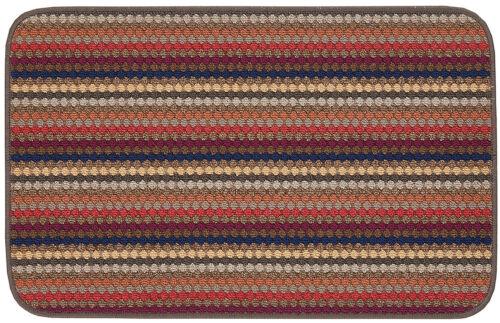 Dandy Likewise HELSINKI Brown 140 x 80cm Striped Doormat Stain & Slip Resistant Washable Mat
