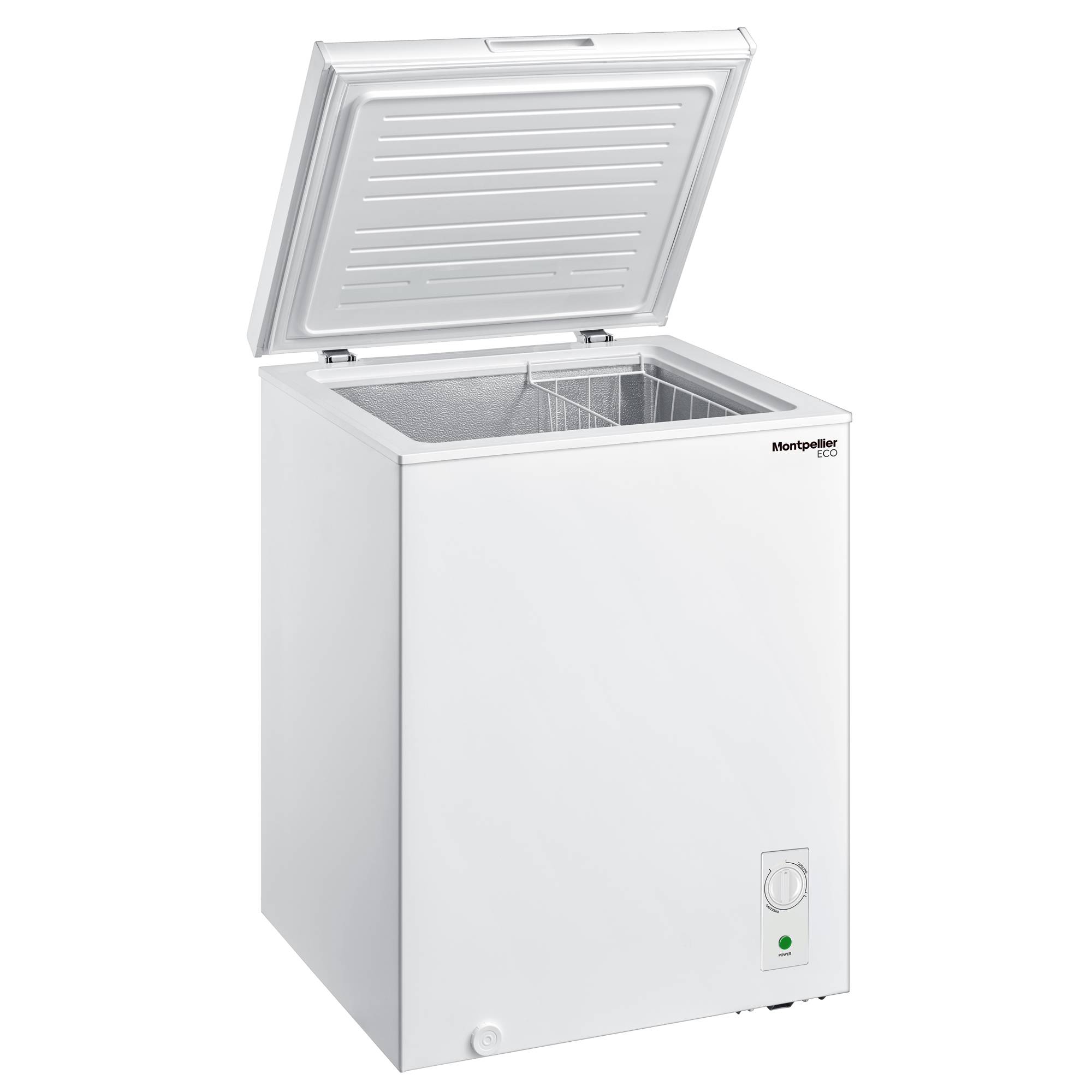 Montpelllier142Litre Chest Freezer White - A+ (F New Energy Rating)  Height 850 Width 632 Depth 550